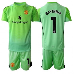 Manchester United Altay Bayindir #1 Brankářské Dětské Alternativní dres komplet 2025-26 Krátký Rukáv (+ trenýrky)